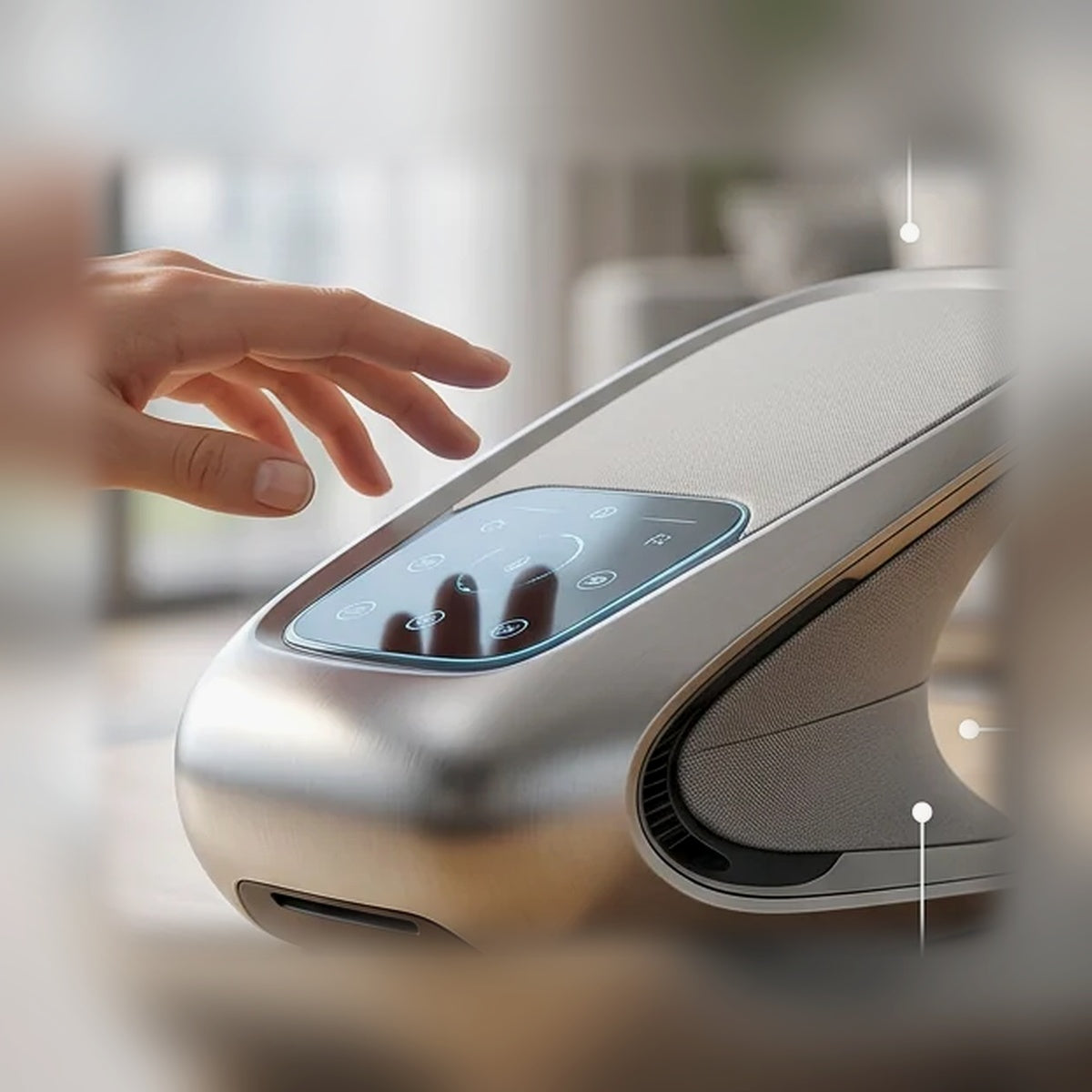 Futuristic Desktop Control Hub
