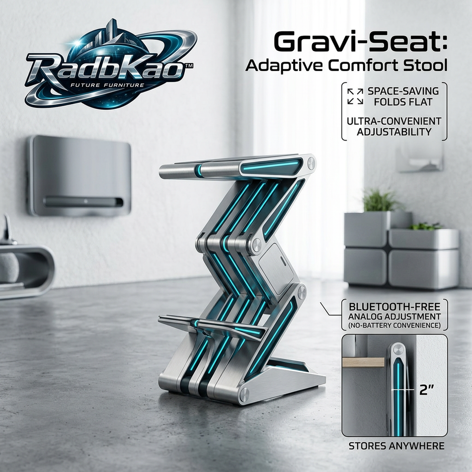 Gravi-Seat Space-Saving Folding Stool